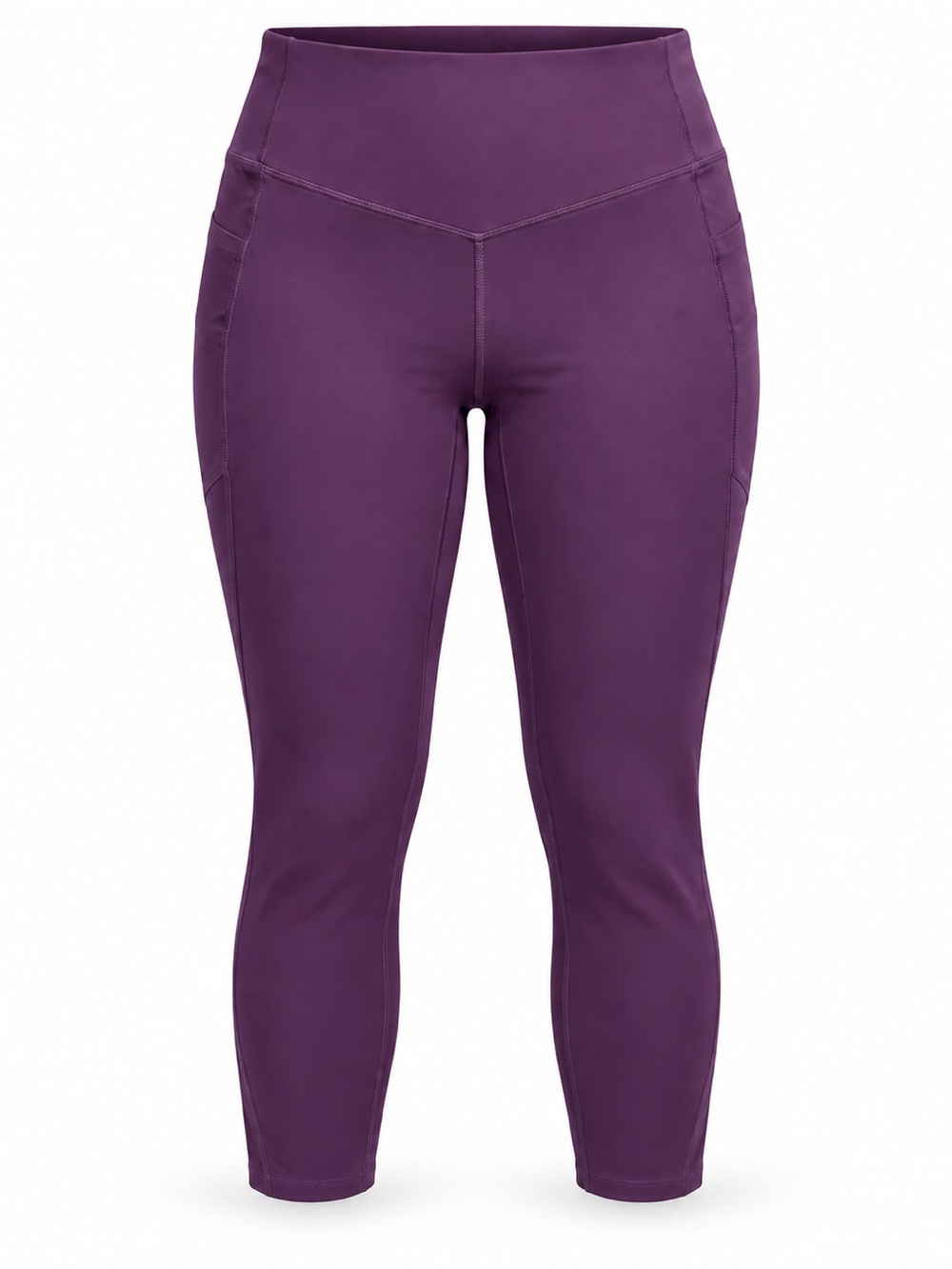 HALARA Deep Purple High-Rise Capri Leggings